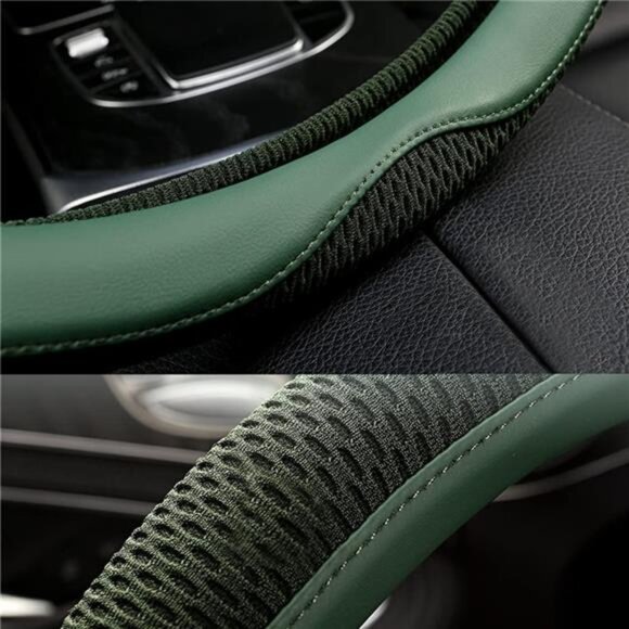 Car Steering Wheel Cover, Universal 15 inch, The Latest Microfiber Leather - Picture 3 of 7